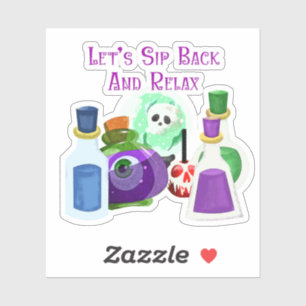 Sticker Sirotons Et Relaxons - Potions d'Halloween