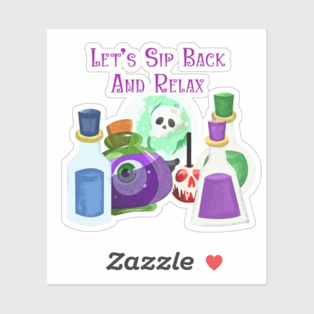 Sticker Sirotons Et Relaxons - Potions d'Halloween (Feuille)