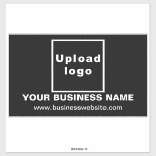 Sticker Site d'affaires sur le grand rectangle noir Vinyl