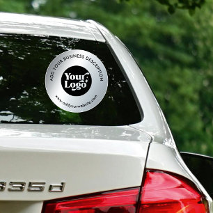 Sticker Site Web du logo de la marque Faux Silver