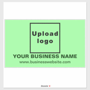 Sticker Site Web sur le grand rectangle vert clair Vinyl