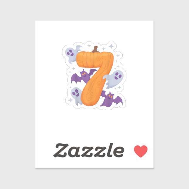 Sticker Six Sept Mème 6 7 Couple costume Halloween (Feuille)