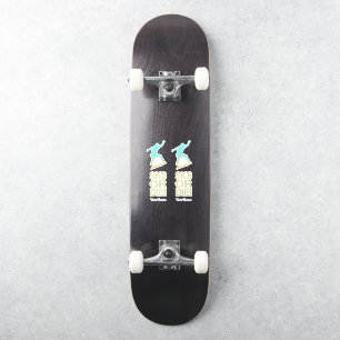 Sticker Sk8 Ou Mourez ! Olli Skater Vintage Pour Skate