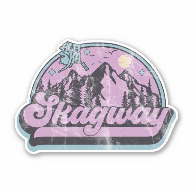 Sticker Skagway, Alaska (Devant)