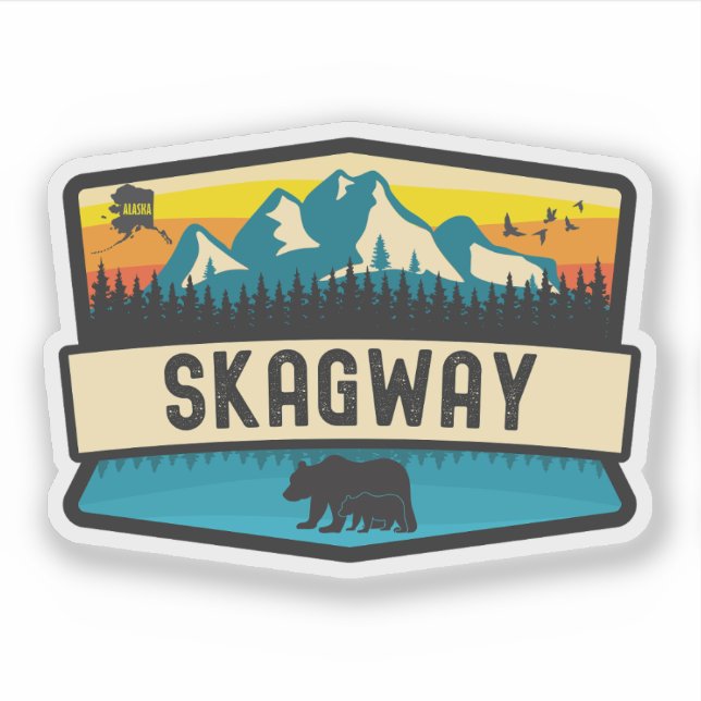 Sticker Skagway, Alaska (Devant)