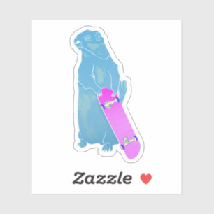 Sticker Skateboard Marmot Woodchuck
