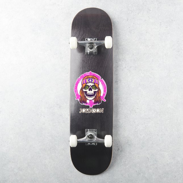 Sticker Skateboard SKULL HIPPY (Skateboard)