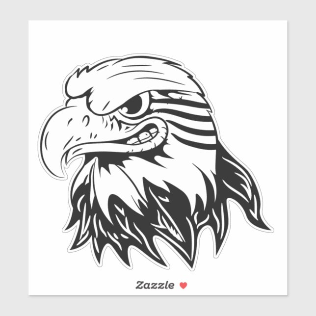 Sticker Skateboard Smild Eagle (Feuille)