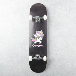 Sticker Skateboard Unicorn Cool Rainbow