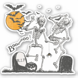 Sticker Skeleton Halloween