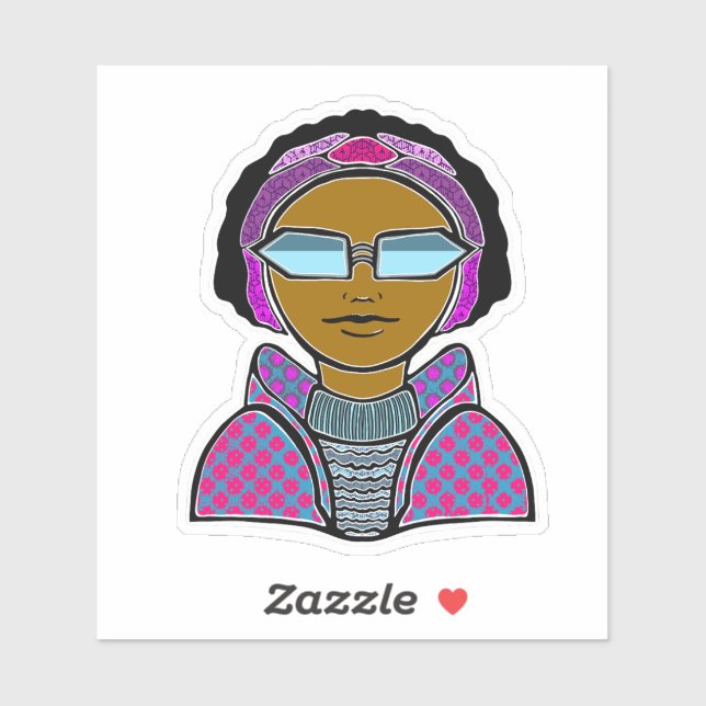 Sticker Ski d'hiver (Feuille)