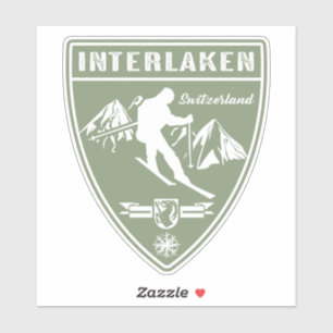 Sticker Ski Interlaken Suisse