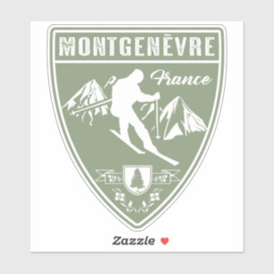 Sticker Ski Montgenevre France
