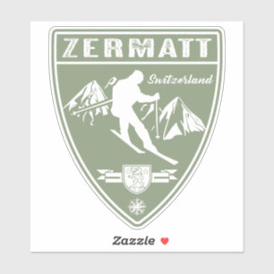 Sticker Ski Zermatt Suisse