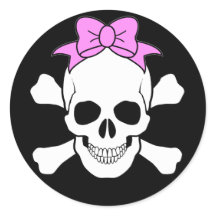 STICKER SKULL ET CROSSBONES