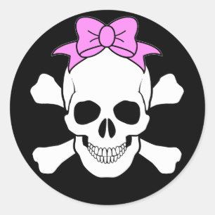 STICKER SKULL ET CROSSBONES