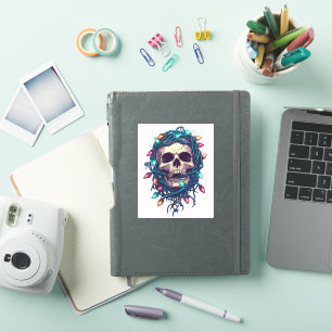 Sticker Skullmas � drôles Xmas Squelette