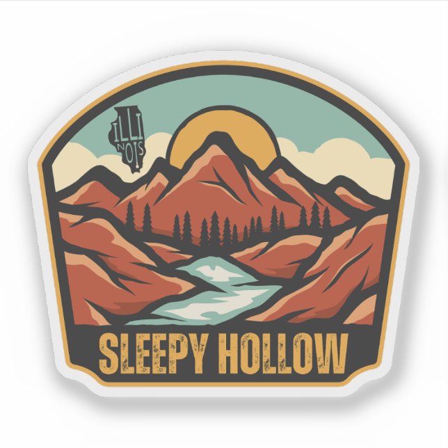 Sticker Sleepy Hollow, Illinois (Devant)