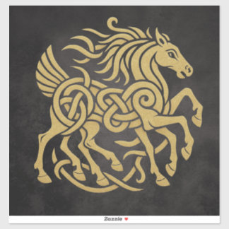Sticker Sleipnir Cheval à Huit Pattes Mythologie Nordique