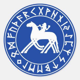 Sticker Sleipnir Shield sur le noir