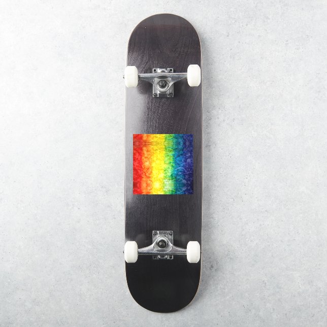 Sticker SlipperyJoe drapeau gay pride couleurs arc-en-ciel (Skateboard)
