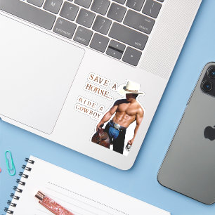 Sticker SlipperyJoe's Save a horse Ride A Cowboy casquette