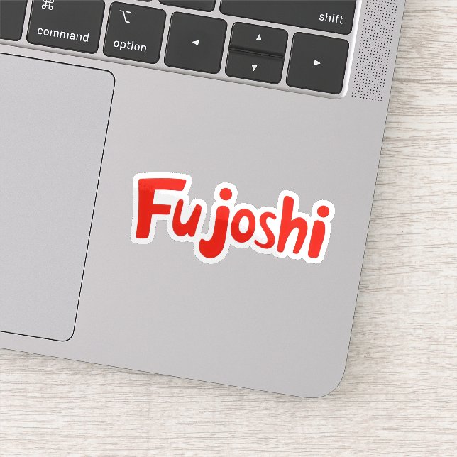 Sticker Slogan du ventilateur rouge Fujoshi (Détail)