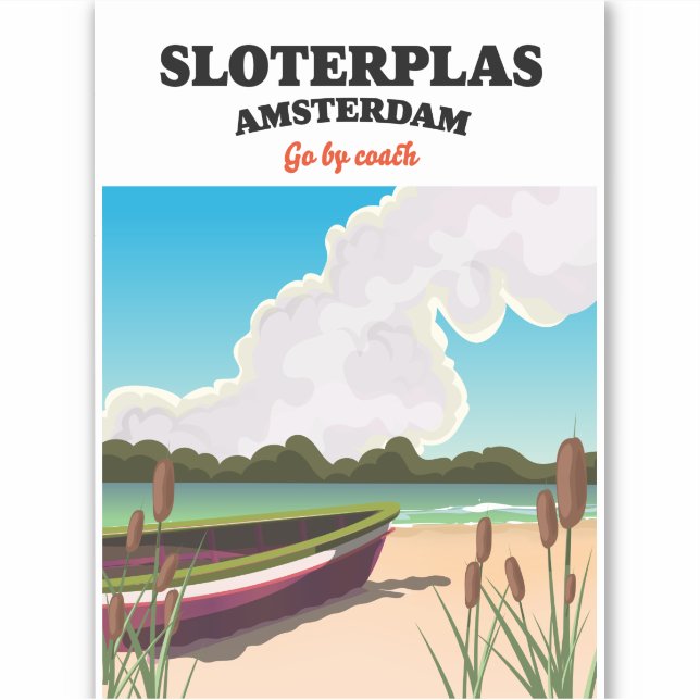 Sticker Sloterplas Amsterdam (Devant)