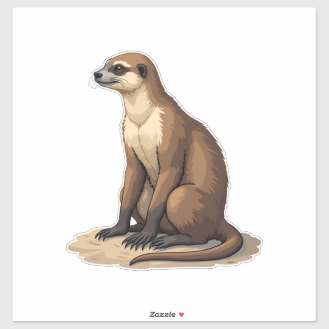 Sticker Sloth Antique Engraving Retro Graphic (2) (Feuille)