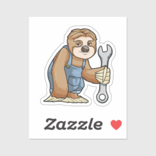 Sticker Sloth comme artisan avec clé
