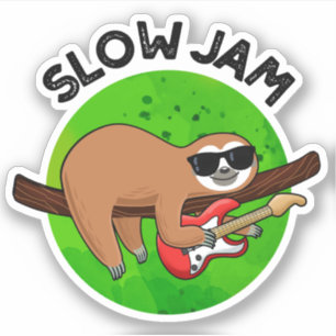 Sticker Slow Jam Funky Musique Animal Pun