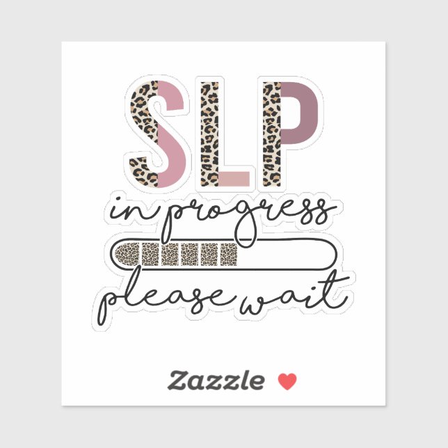 Sticker SLP En Cours Discours Langue Pathologiste (Feuille)