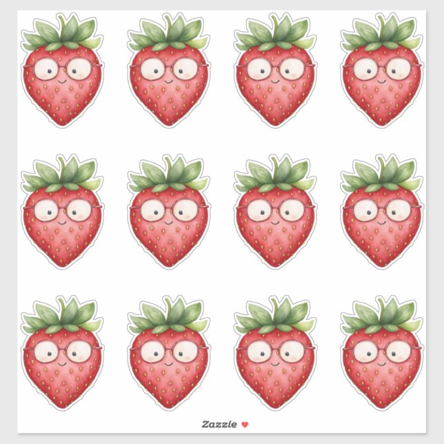 Sticker Smart Fraise  (Feuille)