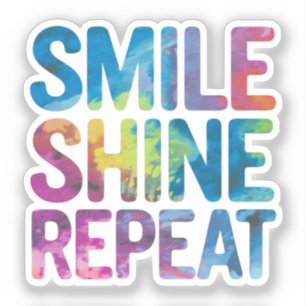 Sticker Smile brillant répéter
