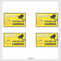 Smile You're On Camera Sign, Vidéo Surveillance S