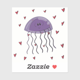 Sticker Smitten Little Jellfish