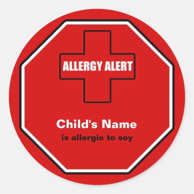 Sticker Sml personnalisé pour l'alerte Médicale d' (Devant)