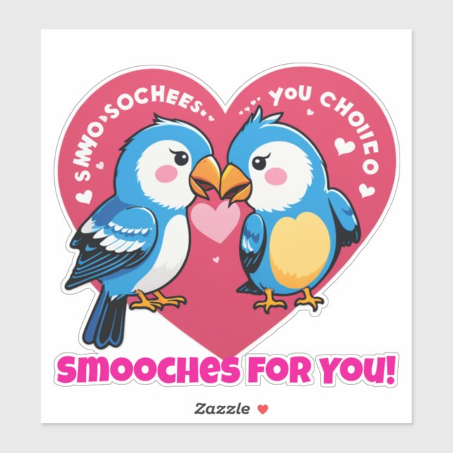Sticker Smooches for You!  (Feuille)