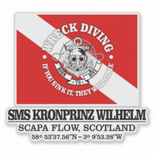 Sticker SMS Kronprinz Wilhelm (meilleures épaves)