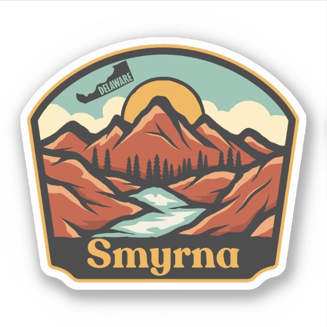 Sticker Smyrna, Delaware  (Devant)