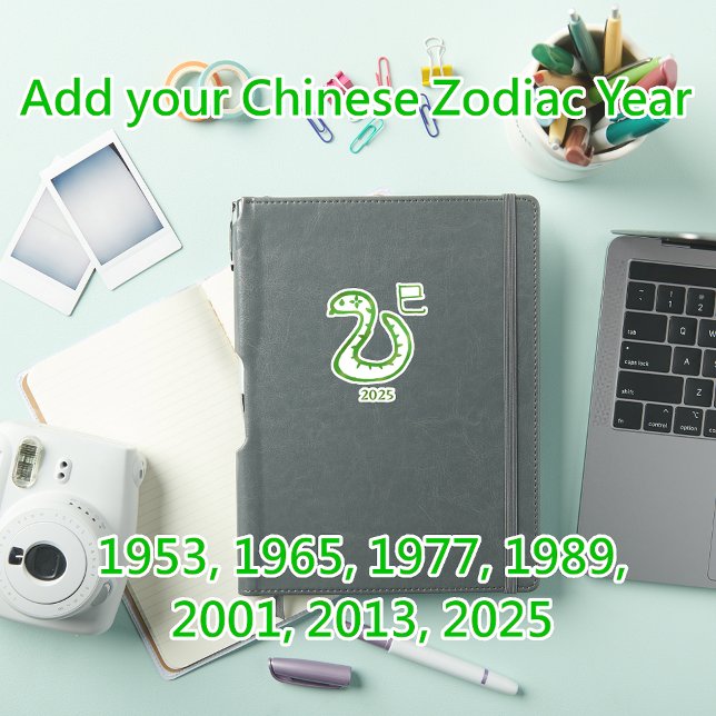 Sticker Snake Zodiac année personnalisable (Créateur téléchargé)