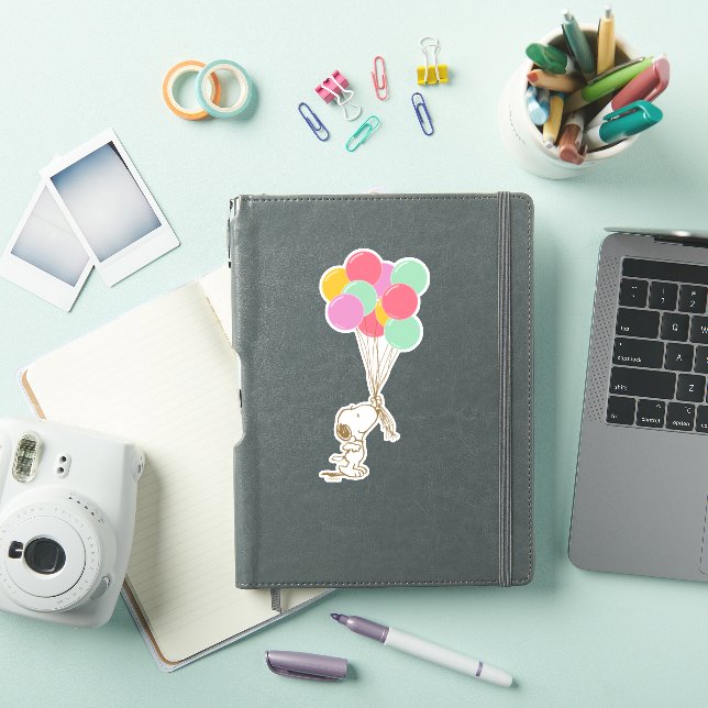 Sticker Snoopy et ballons (Couverture iPad)
