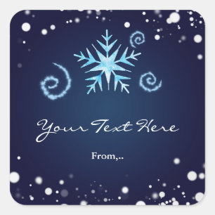 Sticker Snowflake Swirl Winter Wonderland