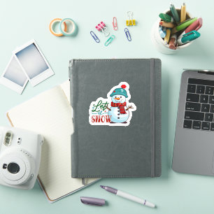 Sticker Snowman de Noël joyeux