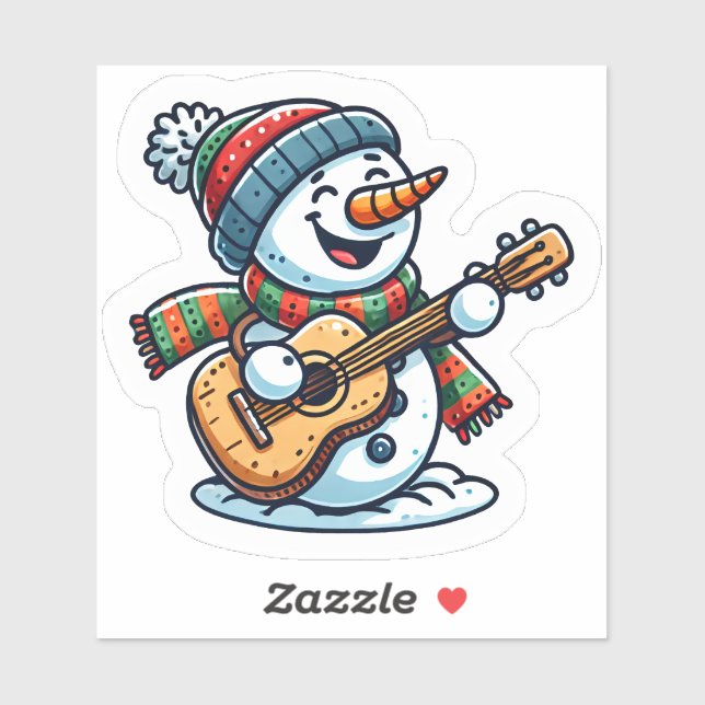 Sticker Snowman Strumland en Wonderland hiver (Feuille)