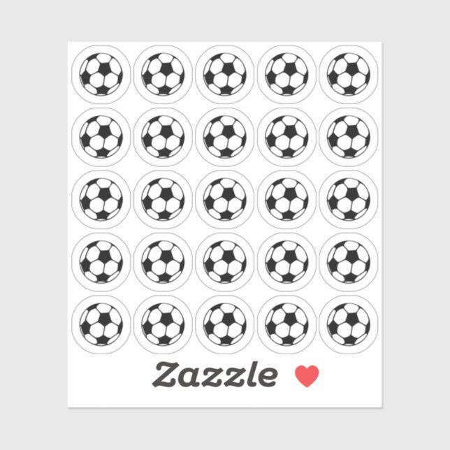 Sticker Soccer Ball Sports Exercice Planner / Scrapbooking (Feuille)