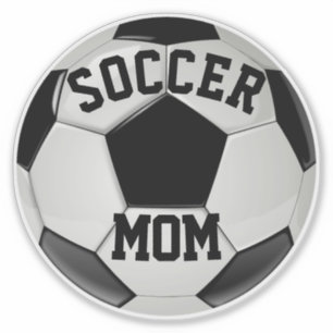 Sticker Soccer Maman Soccer Réaliste Ball