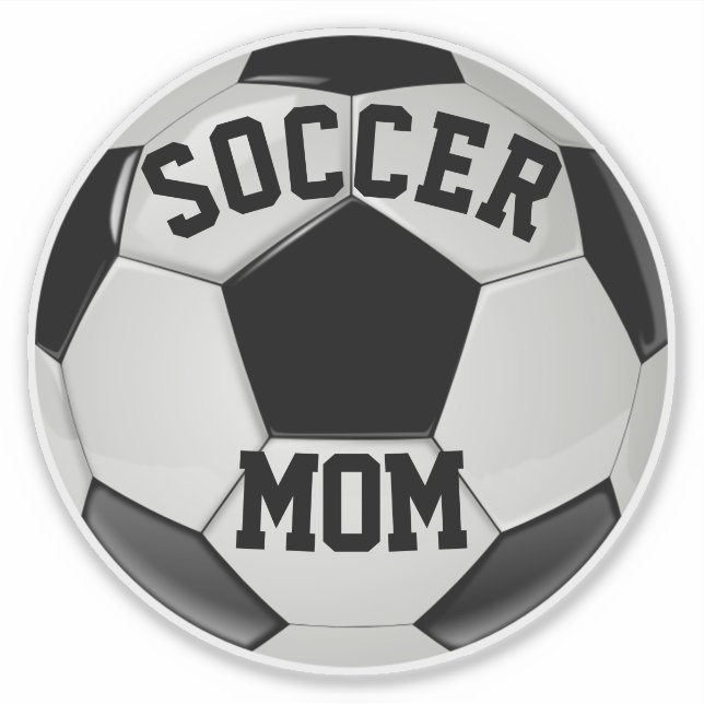 Sticker Soccer Maman Soccer Réaliste Ball (Devant)