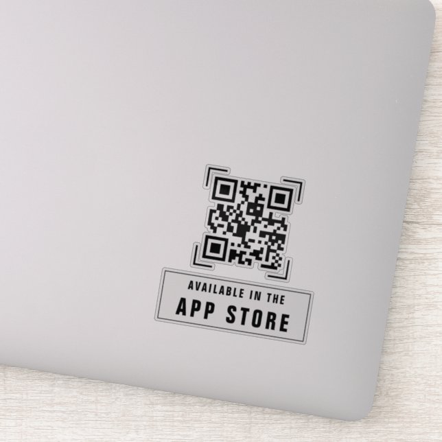 Sticker Société commerciale | Code QR de téléchargement d' (Détail)
