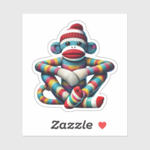 Sticker Sock Monkey